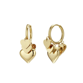 YOU | Multi Hearts Earring