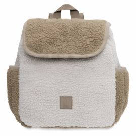 JOLLEIN | Backpack Colourblocking - Teddy Soft Beige Naturel Mixed
