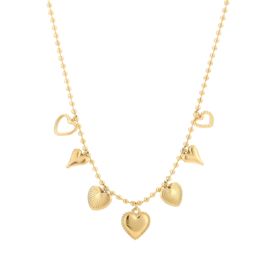 YOU | CANDY Hearts Necklace Gold