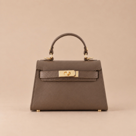 YOU | GRACE Leather Bag Dark Taupe