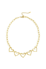 YOU | Multi Hearts Necklace 
