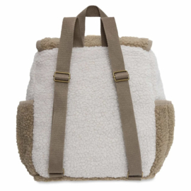 JOLLEIN | Backpack Colourblocking - Teddy Soft Beige Naturel Mixed