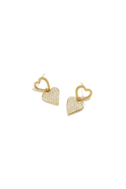 YOU | Sparkling Duo Hearts Earring