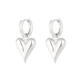 YOU | CHARM Big Hearts Silver