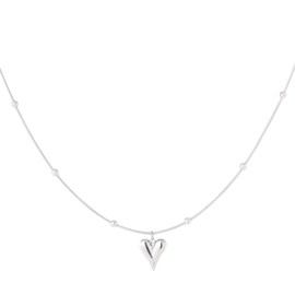 YOU | CHARM Heart Necklace Silver