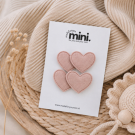 MINI | EMILY Hearts Clips Pink