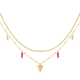 YOU | Candy Hearts Necklace Gold