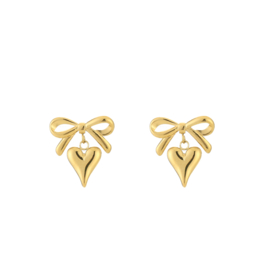 YOU | Cute Bow Earrings Gold