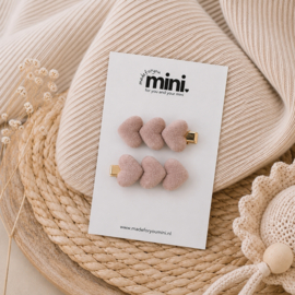 MINI | LARA  Heart Clips Medium