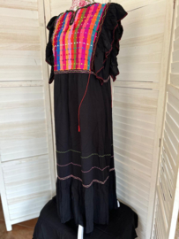 Ethnic boho dress black
