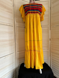 Ethnic boho dress yellow