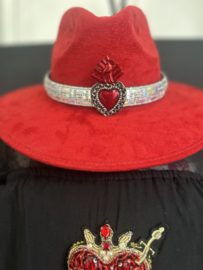 Handmade Red Hat by Sandunga with milagrito