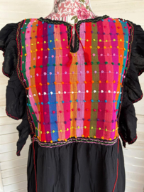 Ethnic boho dress black