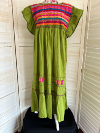 Ethnic boho dress green