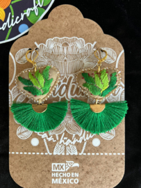 Green earrings