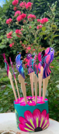 Handcrafted wooden snack picks