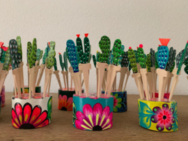 Handcrafted wooden snack picks