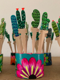 Handcrafted wooden snack picks