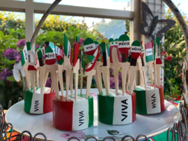 Handcrafted wooden snack picks