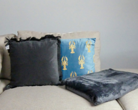 Cushion Fringe Charcoal Grey