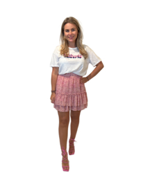Levi Flower Skirt Pink