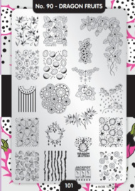 MOYRA Stamping plate  90 Dragon Fruits