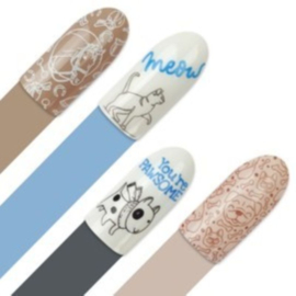 Moyra Stamping Plate 142 My Little Pet Shop + Gratis Try-on plate Sheet