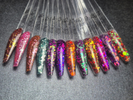 PNS Glitters 37 t/m 48 Verzamelbox – Mix & Chameleon Nail Art Glitters