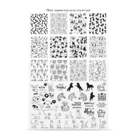 Moyra Stamping Plate 142 My Little Pet Shop + Gratis Try-on plate Sheet