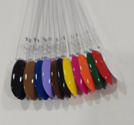 Kleurstaaltjes Artgel Oil Paint Gel 1 t/m 12 | 12 kleuren