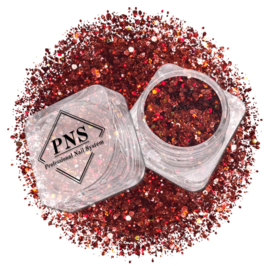 PNS Glitter 21 – Fijne Nail Art Glitter Donker Rood - 0.2mm