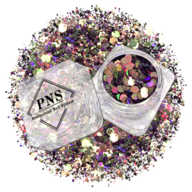 PNS Glitter 44 – Roze/Groen/ Oranje Mix & Chameleon Nail Art Glitter
