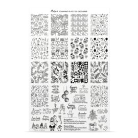 Moyra Stamping Plate 150 December + Gratis Try-on plate Sheet