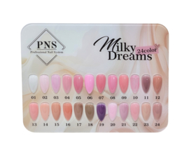 PNS Milky Dreams Collection Box met 24x gelpolish & kleurenkaart