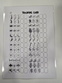Nail Art Training Card Flowers