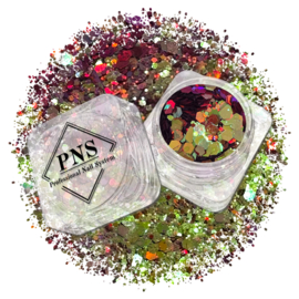 PNS Glitter 37 – Roze/Goud Mix & Chameleon Nail Art Glitter