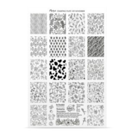 Moyra Stamping Plate 149 November + Gratis Try-on plate Sheet