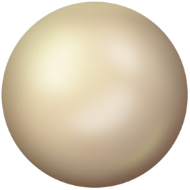 Aurora Ceramic Cabochon 0602MLG Metallic Lt.Gold ss6