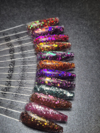 PNS Glitters 37 t/m 48 Verzamelbox – Mix & Chameleon Nail Art Glitters