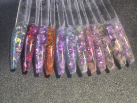 PNS Nail Art Glitter Box 74–83 – Mix Mat & Shiny (Iridescent Effect)