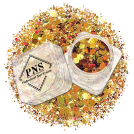 PNS Glitter 40 – Oranje/Groen Mix & Chameleon Nail Art Glitter