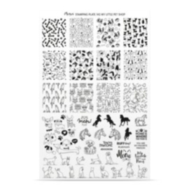 Moyra Stamping Plate 142 My Little Pet Shop + Gratis Try-on plate Sheet