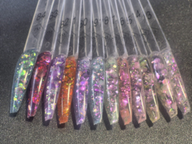 PNS Nail Art Glitter Box 74–83 – Mix Mat & Shiny (Iridescent Effect)
