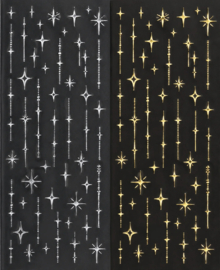 PNS Xmass Star Stickers Gold
