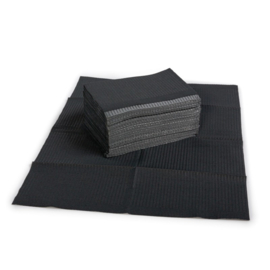 Dental Bibs / Table Towels Black 125stuks