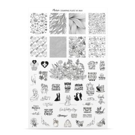 Moyra Stamping Plate 141 May + Gratis Try-on plate Sheet