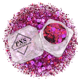 PNS Glitter 39 – Roze/Rood Mix & Chameleon Nail Art Glitter