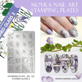 MOYRA Stamping plate 122 Stained Glass 2