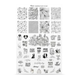 Moyra Stamping Plate 141 May + Gratis Try-on plate Sheet