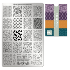 Moyra Stamping Plate 149 November + Gratis Try-on plate Sheet